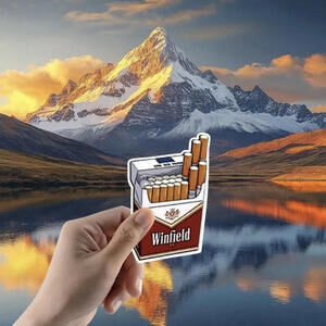 5 pc Vintage-Cigarette-WINFIELD Bumper-Sticker-for-car,-toolbox,-fridge, window